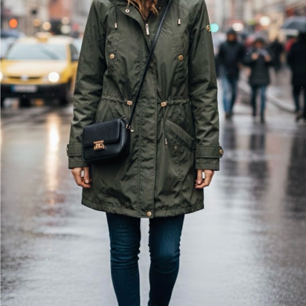 MICHAEL Michael Kors Dark Green Utility Jacket